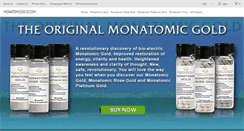 Desktop Screenshot of monatomicgold.com